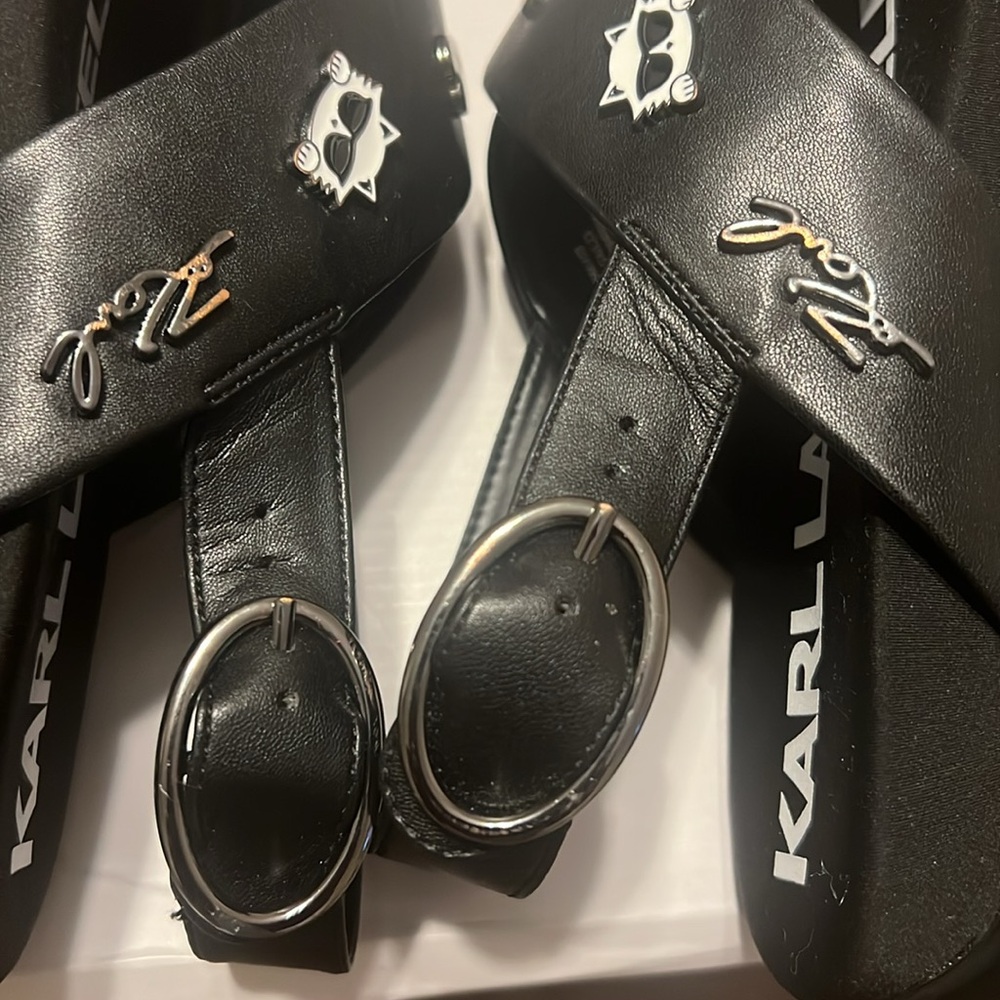BN Karl Lagerfeld platform Sandals - Picture 9 of 11